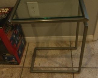 Side view of end table