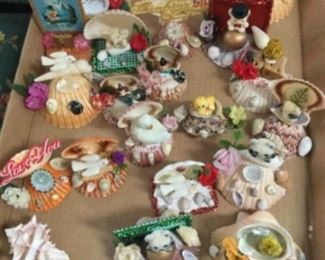 She’ll art, these are just too funny, made for sale long ago, we have the shells for sale they used to make them also