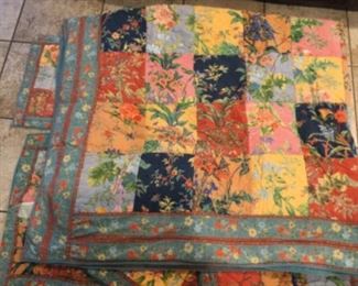 Super fun all washed and fresh for you King comforter, but can use for sofa, or Queen, soft and thick
