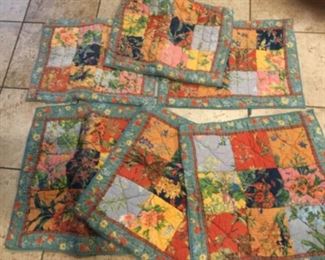 All the matching pillow covers included, three pillow shams and three square pillow shams, use all or just some of the seven piece set, super cheap