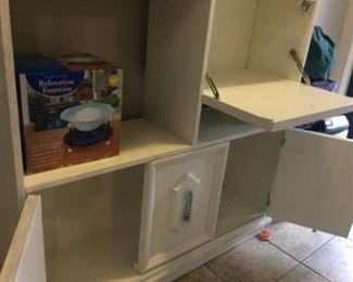 Shelf is painted inside and out