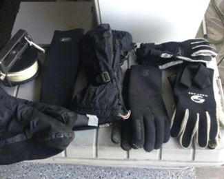 Diving Gloves and boots, etc.