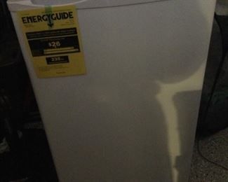 Brand new freezer, purchased from Amazon, works great, but we’re gifted full size refrigerator so have to sell both small refrigerator and freezer, works great, super energy efficient, great for keeping baking flours, to avoid pesky moths