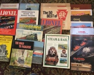 Railroad books, especially Lionel