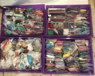 All seed beads here, all 50 cents a package