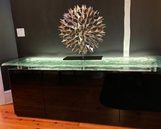 PHILLIPS COLLECTION, STAINLESS STEEL SPIRAL SCULPTURE