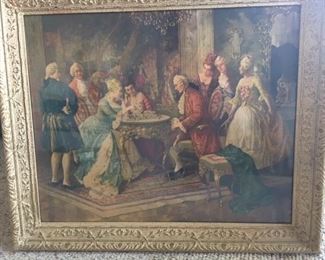 beautiful picute of Victorian parlor games