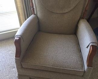 casual cloth sitting chair with head rest skirt