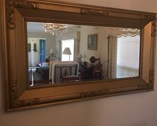 gold guild mirror with beveled edges