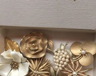various pins and broaches by McNeal and Edwards Co.