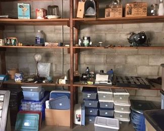 storage crates, ball canning jars, mixer, mail box, and more great stuff