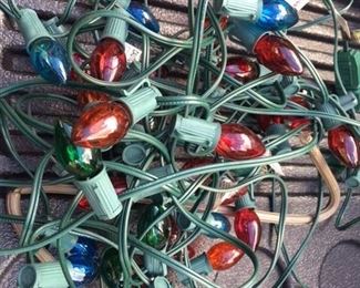 outside Christmas lights