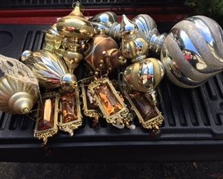 beautiful assortment of large outdoor Christmas ornaments