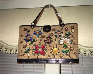 purse with colorful jewels