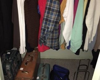 vintage clothing and luggage