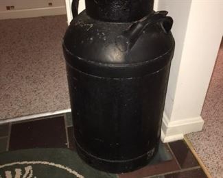 old milk can