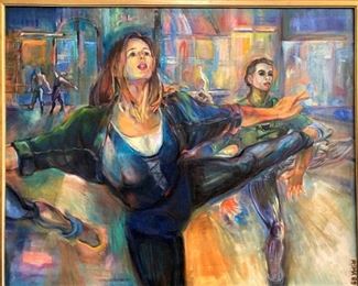 "The Leap" by  Artist Rima Davoust  (100 cm x 81cm)