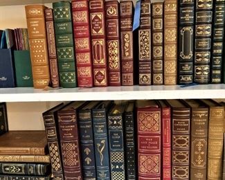 Very fine leather bound books