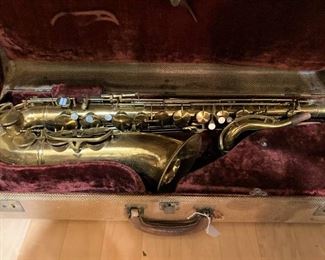 Vintage saxophone  .  .  .