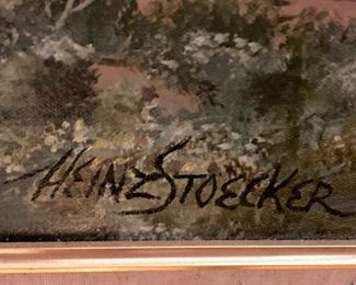 Artist Heinz Stoecker  ( He was born in Germany during WW II. In the 1970's, Heinz came to the United States where he completed his formal art studies at the University of Texas.)