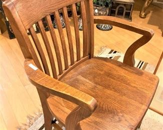 Vintage oak arm chair