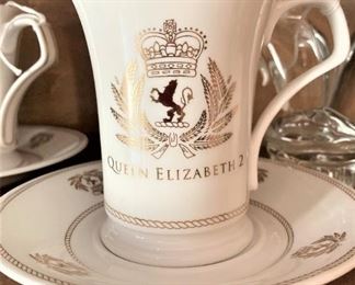 2 Queen Elizabeth's tea cups