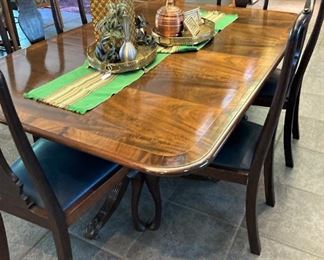Another wonderful dining table & 6 chairs (has additional leaf)