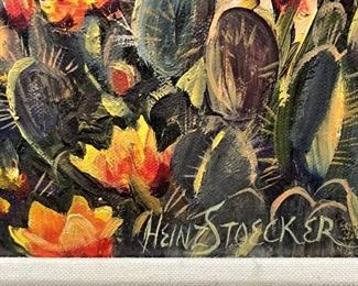 Heinz Stoecker was born in Nuremburg, Germany, in the 1940's; however, in the '70's, he came to the USA where he completed his formal art studies at the University of Texas.