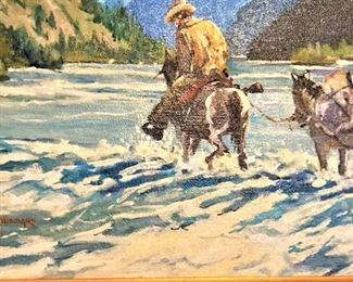 "Alaska Scene" by Marvin Mangus (15 inches x 20 inches)