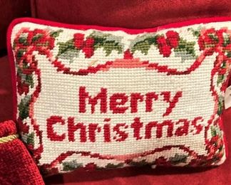 Needlepoint pillow