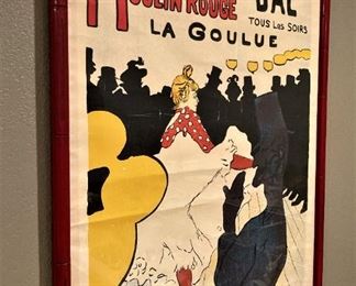 Framed poster of the Moulin Rouge