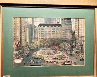 Framed art of "Fifth Avenue" in New York