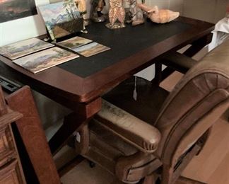 Desk and office chair