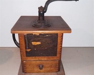 Antique Imperial Wood Coffee Grinder
