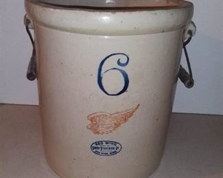 No. 6 Red Wing Crock