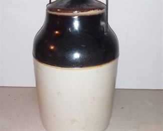 Antique 1881 Weir Stoneware Canning Crock