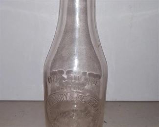 Western Dairy and Ice Cream Just rite One Quart Milk Bottle