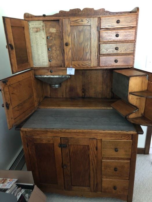 Original 1905 Hoosier Cabinet made in New Castle, IN