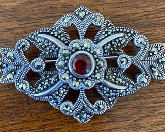 Sterling Rhinestone Pin