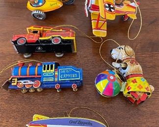 German Tin Litho Christmas Ornaments