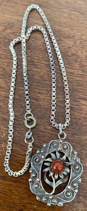 Sterling Necklace and Pendant
