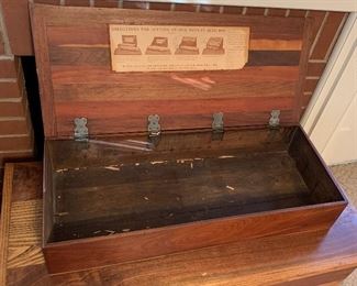 Ferry Morse Seed Co. Wooden Display Seed Box