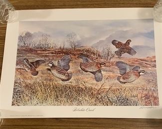 Duane Raver "Bobwhite Quail" Print 