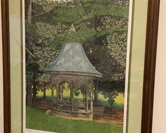 Bob Timberlake "Grubb's Gazebo" Framed Print