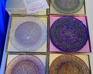 Imperial Glass "The Twelve Days of Christmas" Plates (Set of 12)