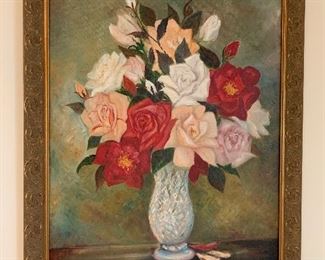 Floral Themed Oil Painting