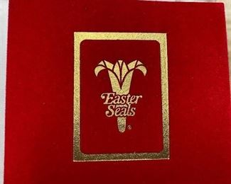 Vintage Easter Seals Christmas Ornaments