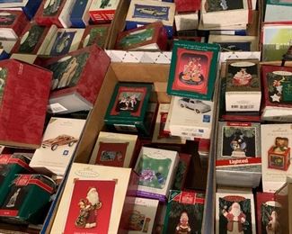 Large Assortment of Hallmark Ornaments