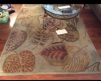 Leave print Area Rug 5’x8’
$350