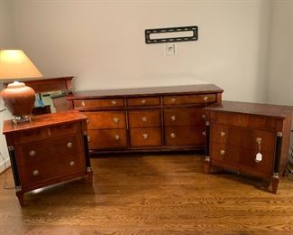 Triple Dresser and Night Stands by Century